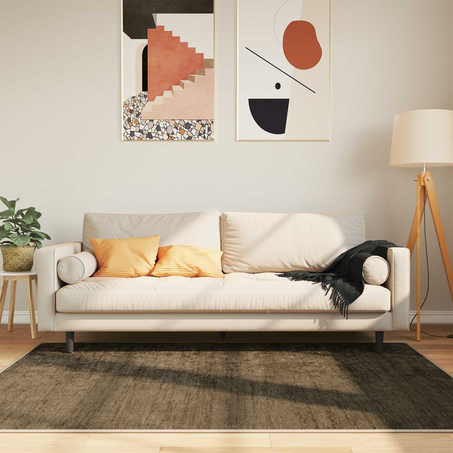 vidaXL Χαλί Runner MARSA Δασώδες Πράσινο 120 x 170 cm