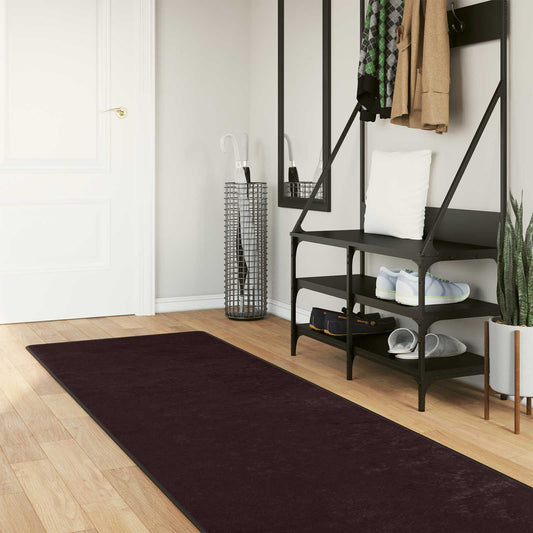 vidaXL Χαλί Runner MARSA Ανθρακί 80 x 250 cm Πολυέστερ και PVC