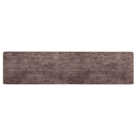 vidaXL Χαλί Runner MARSA Γκρι 100 x 450 εκ. Πολυέστερ και PVC