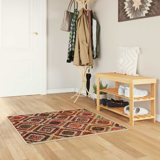 vidaXL Χαλί Runner MARSA Πολύχρωμο 100 x 100 cm Πολυέστερ και PVC