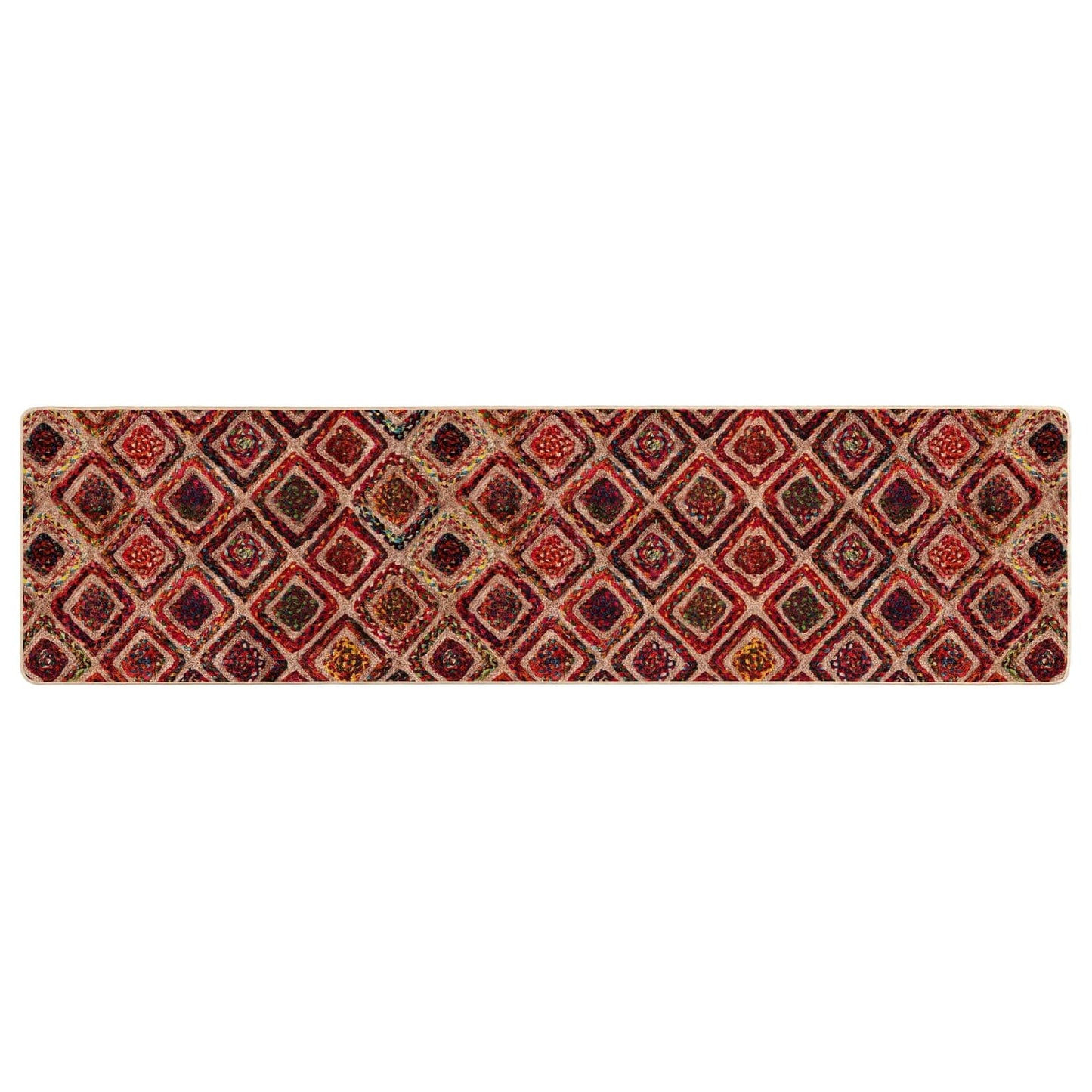 vidaXL Χαλί Runner MARSA Πολύχρωμο 100 x 400 cm Πολυέστερ και PVC