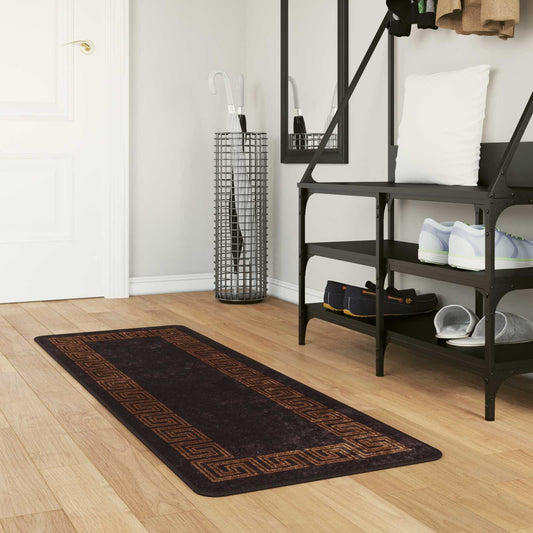 vidaXL Χαλί Runner MARSA Μαύρο 50 x 150 cm Πολυέστερ και PVC