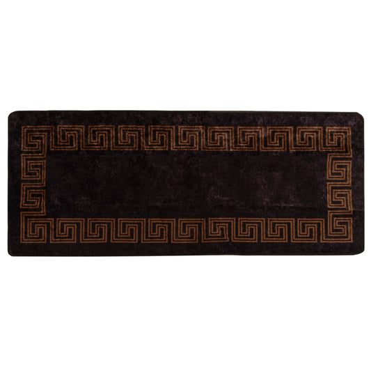 vidaXL Χαλί Runner MARSA Μαύρο 80 x 200 cm Πολυέστερ και PVC