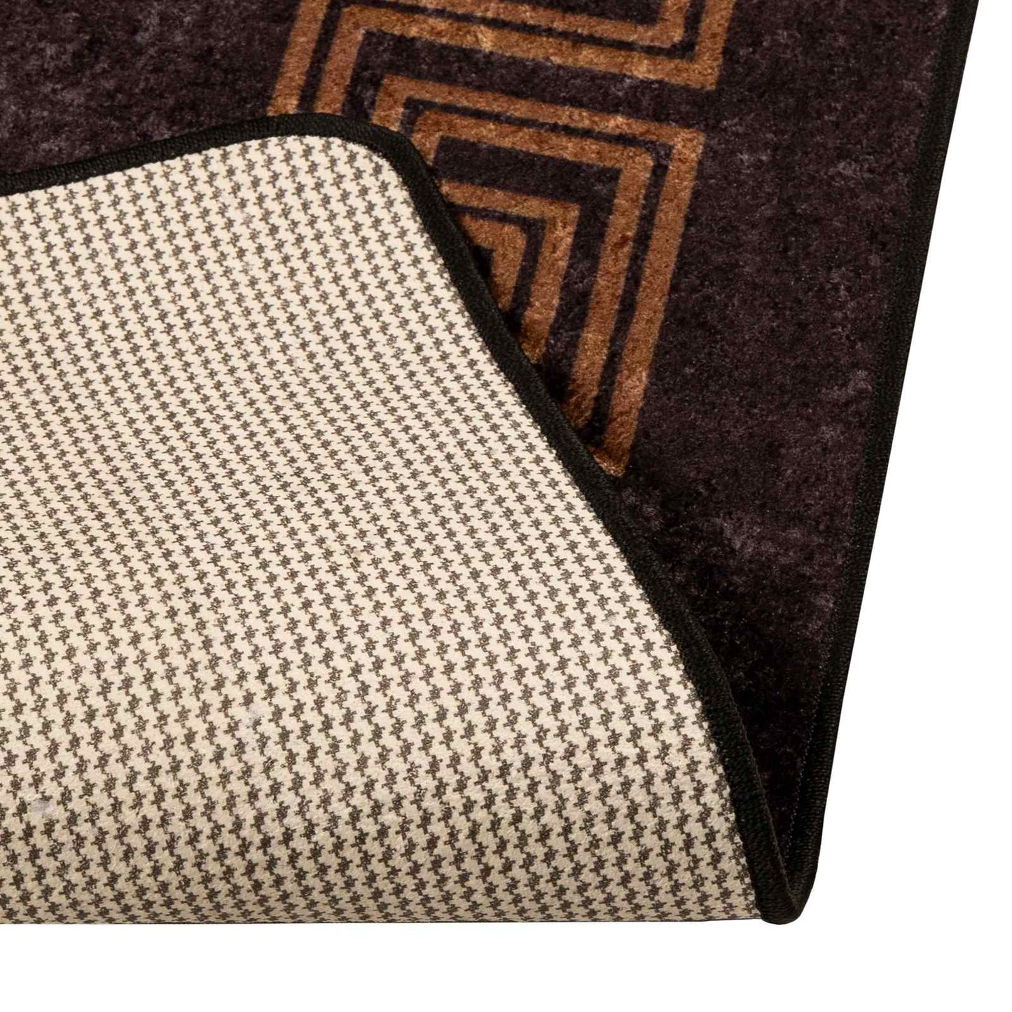 vidaXL Χαλί Runner MARSA Μαύρο 100 x 100 cm Πολυέστερ και PVC