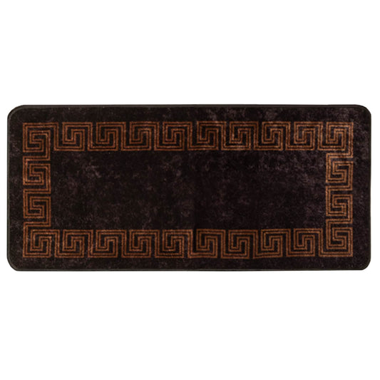 vidaXL Χαλί Runner MARSA Μαύρο 100 x 200 cm Πολυέστερ και PVC
