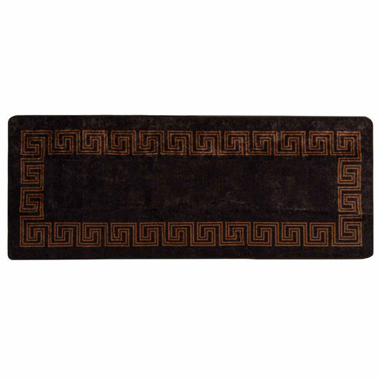 vidaXL Χαλί Runner MARSA Μαύρο 100 x 250 cm Πολυέστερ και PVC