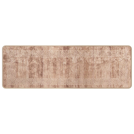 vidaXL Χαλί Runner MARSA Λευκός 50 x 150 cm Πολυέστερ και PVC