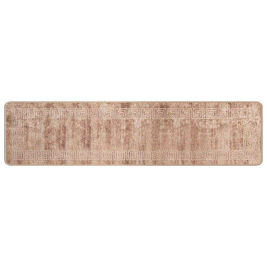 vidaXL Χαλί Runner MARSA Λευκός 50 x 200 εκ. Πολυέστερ και PVC