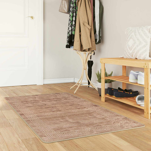 vidaXL Χαλί Runner MARSA Λευκός 80 x 200 cm Πολυέστερ και PVC
