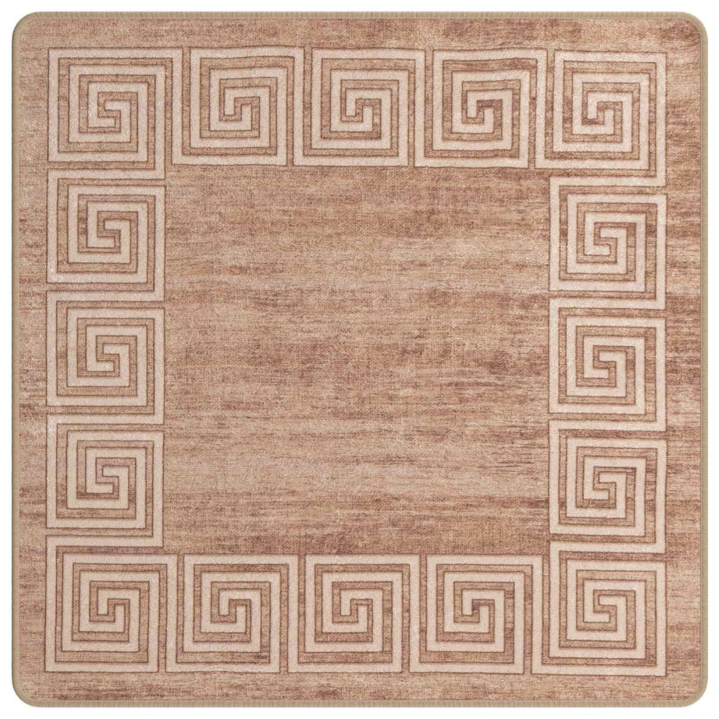 vidaXL Χαλί Runner MARSA Λευκός 100 x 100 cm Πολυέστερ και PVC