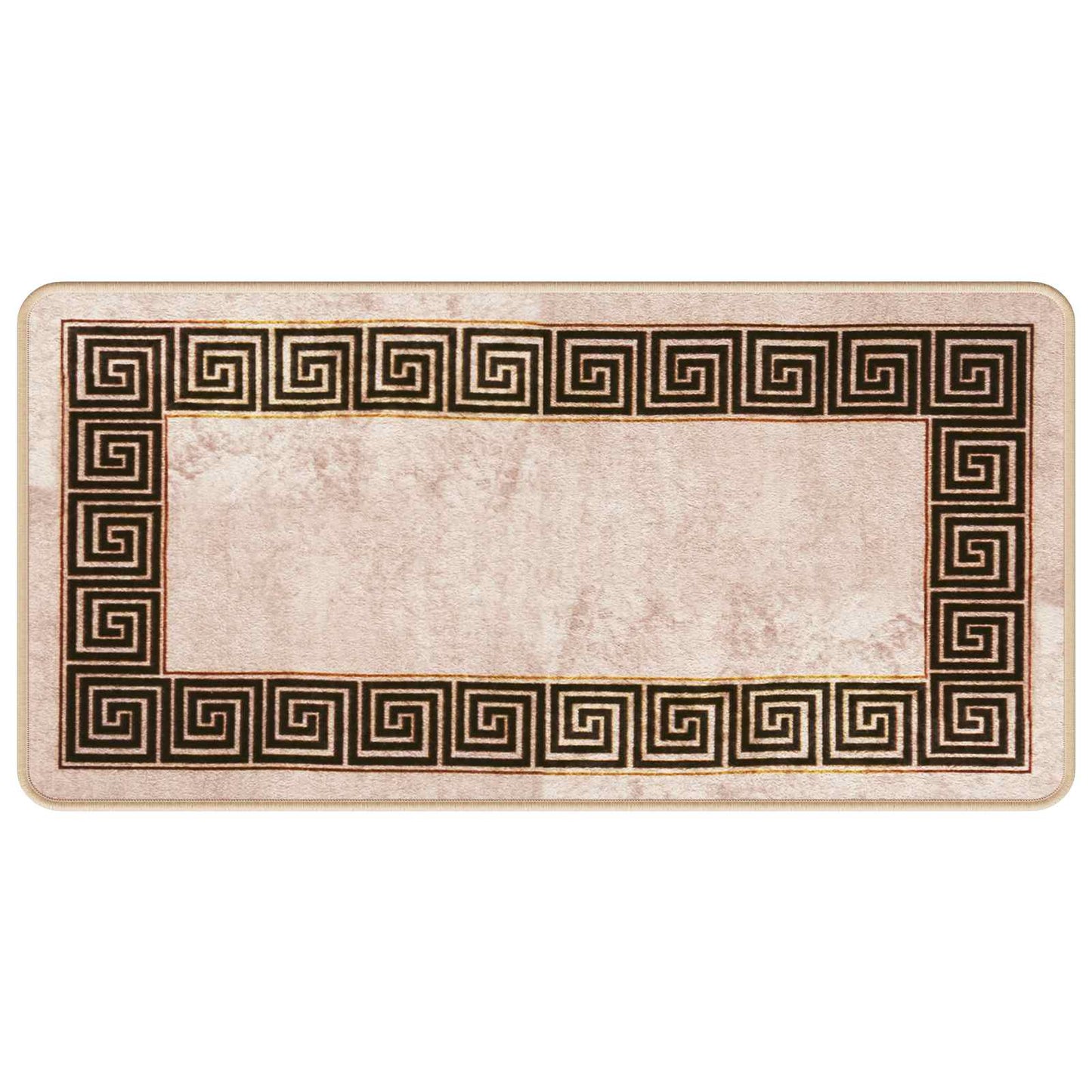 vidaXL Χαλί Runner MARSA Μαύρο 50 x 100 cm Πολυέστερ και PVC