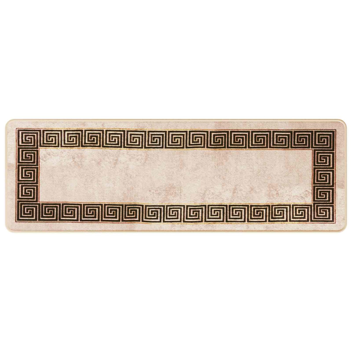 vidaXL Χαλί Runner MARSA Μαύρο 50 x 150 cm Πολυέστερ και PVC