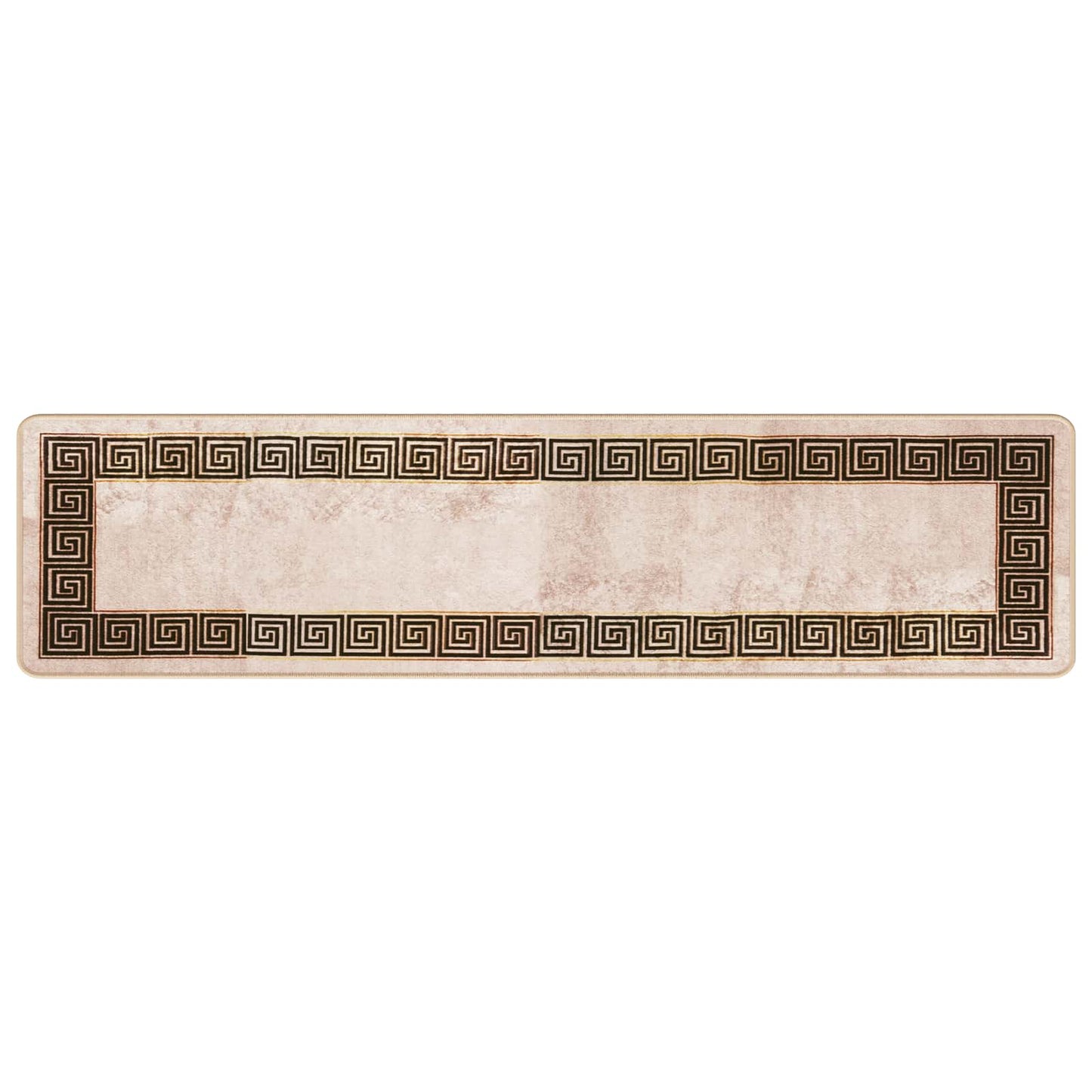vidaXL Χαλί Runner MARSA Μαύρο 50 x 200 εκ. Πολυέστερ και PVC