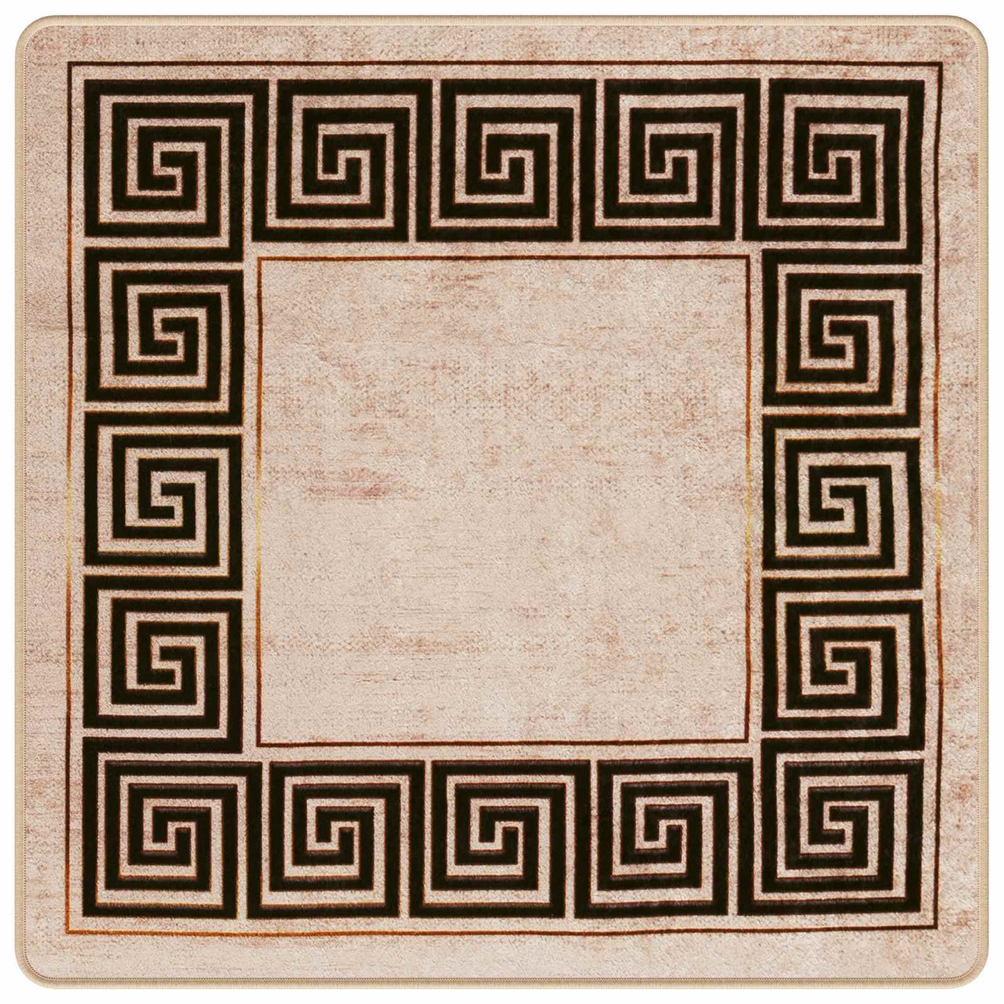 vidaXL Χαλί Runner MARSA Μαύρο 100 x 100 cm Πολυέστερ και PVC