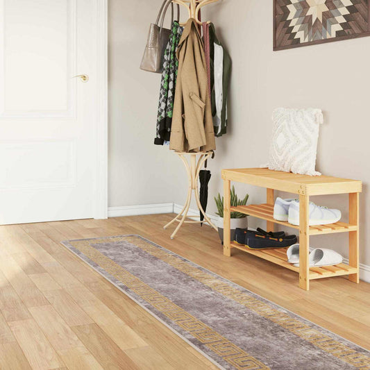 vidaXL Χαλί Runner MARSA Γκρι 50 x 350 εκ. Πολυέστερ και PVC