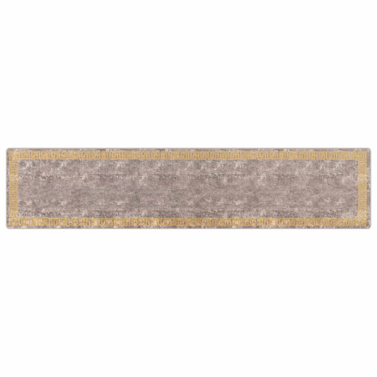 vidaXL Χαλί Runner MARSA Γκρι 100 x 450 εκ. Πολυέστερ και PVC
