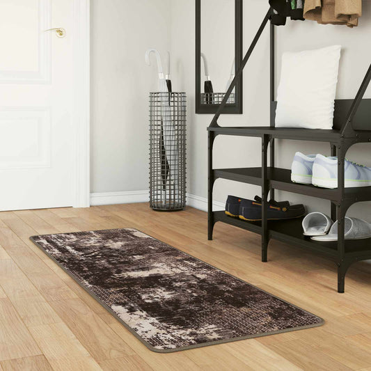 vidaXL Χαλί Runner MARSA Μαύρο 50 x 200 εκ. Πολυέστερ και PVC