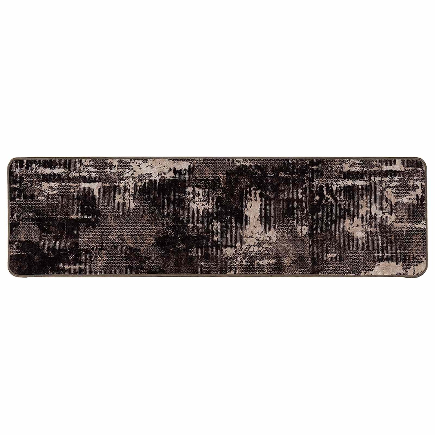 vidaXL Χαλί Runner MARSA Μαύρο 50 x 200 εκ. Πολυέστερ και PVC