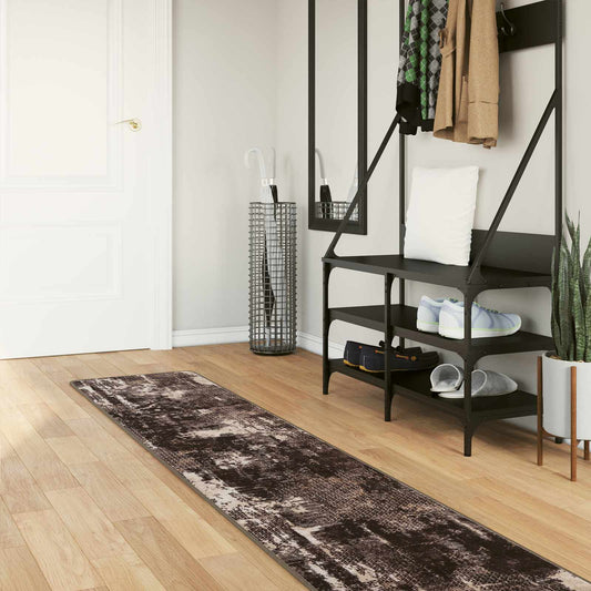 vidaXL Χαλί Runner MARSA Μαύρο 50 x 350 εκ. Πολυέστερ και PVC