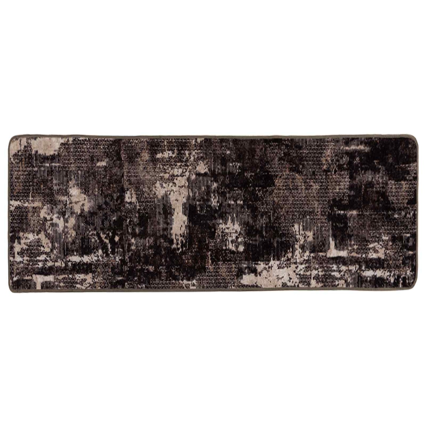 vidaXL Χαλί Runner MARSA Μαύρο 80 x 200 cm Πολυέστερ και PVC