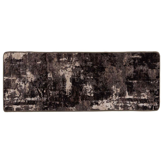 vidaXL Χαλί Runner MARSA Μαύρο 80 x 200 cm Πολυέστερ και PVC