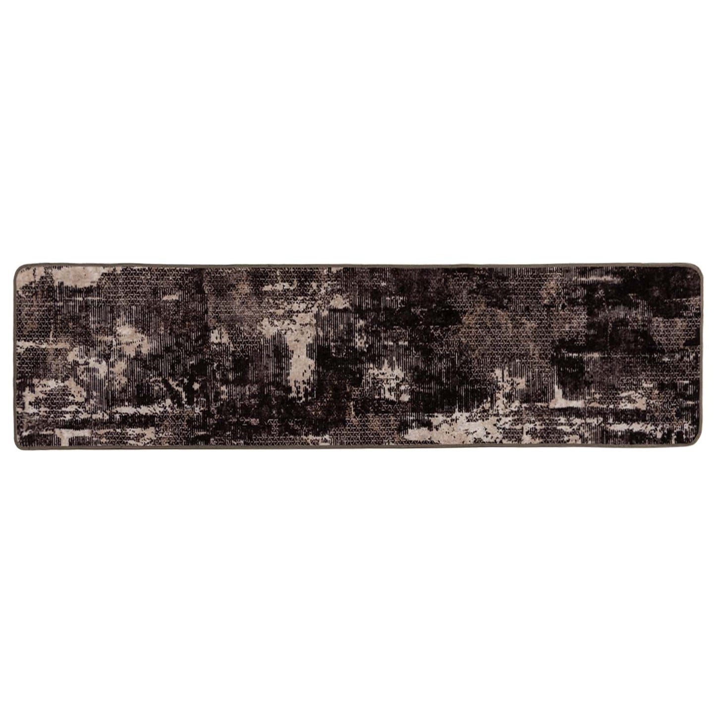 vidaXL Χαλί Runner MARSA Μαύρο 80 x 350 εκ. Πολυέστερ και PVC