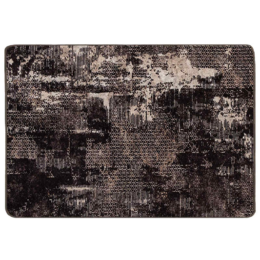 vidaXL Χαλί Runner MARSA Μαύρο 100 x 150 cm Πολυέστερ και PVC