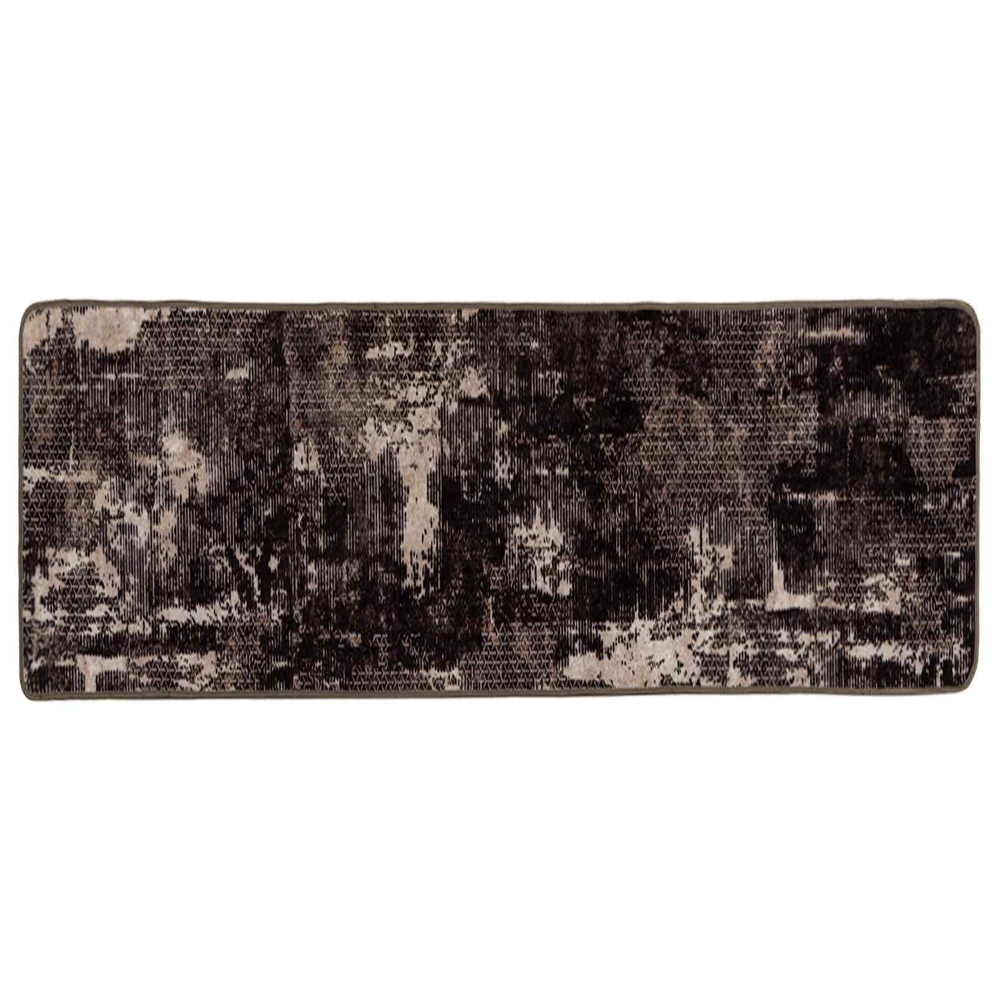 vidaXL Χαλί Runner MARSA Μαύρο 100 x 200 cm Πολυέστερ και PVC
