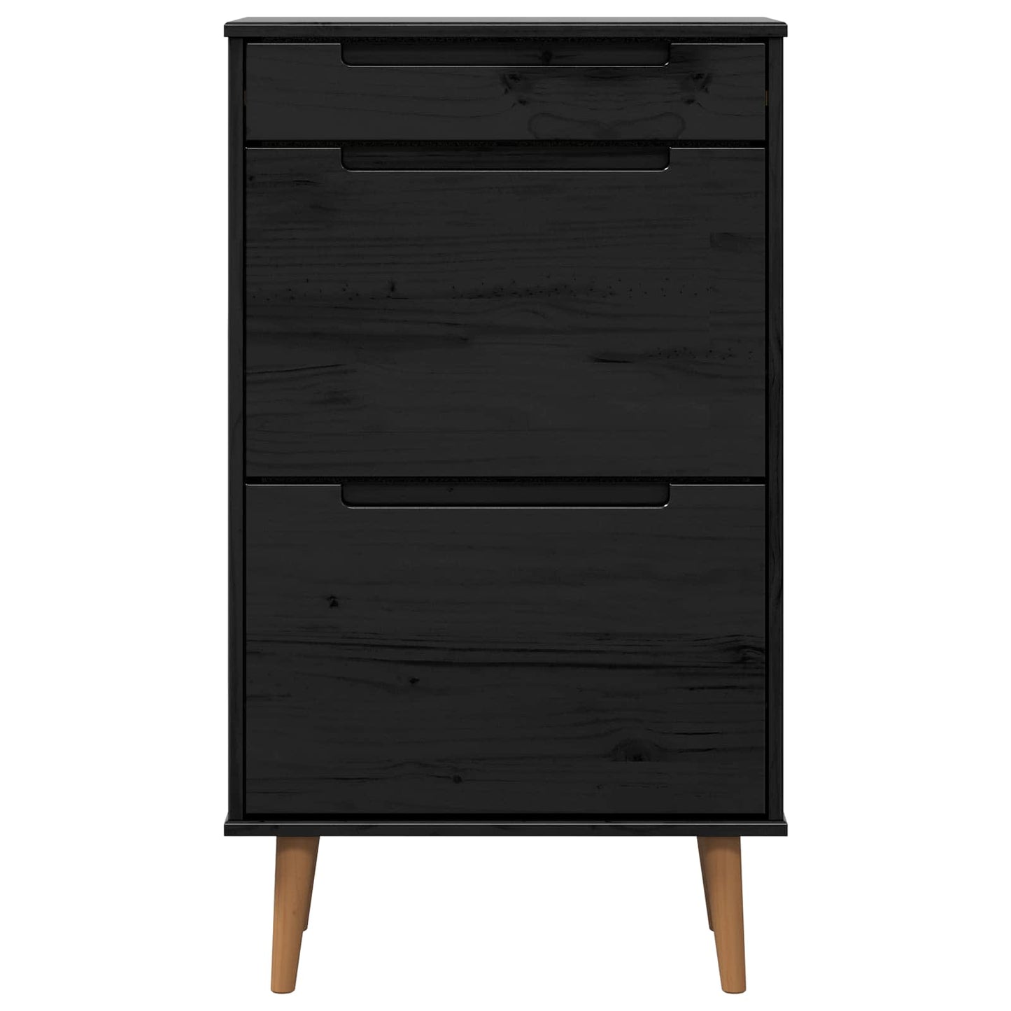 vidaXL Ντουλάπα Παπουτσιών MOLDE 59,5 x 35 x 103 εκ Μασίφ Ξύλο Πεύκου