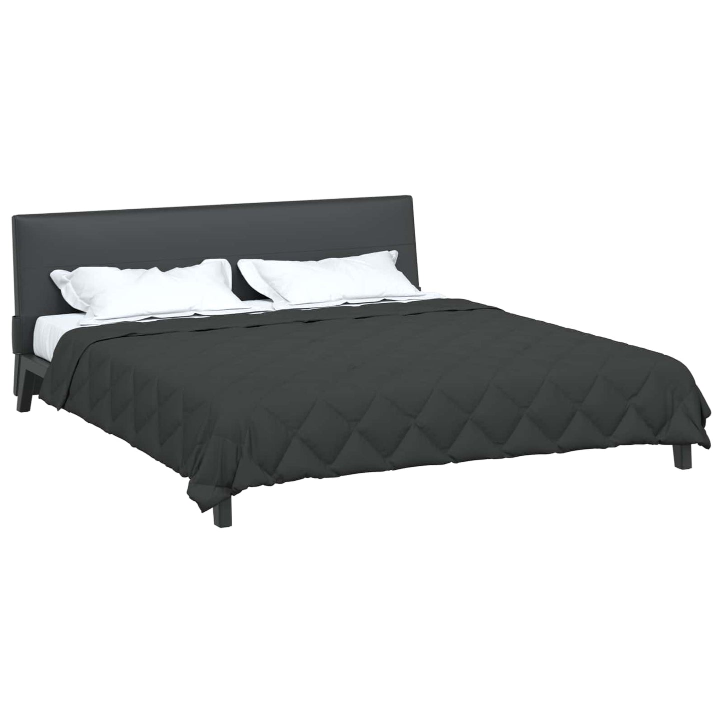 vidaXL Καλοκαιρινό Παπλωματοθήκη Ανθρακί 240 x 200 cm Μικροΐνες