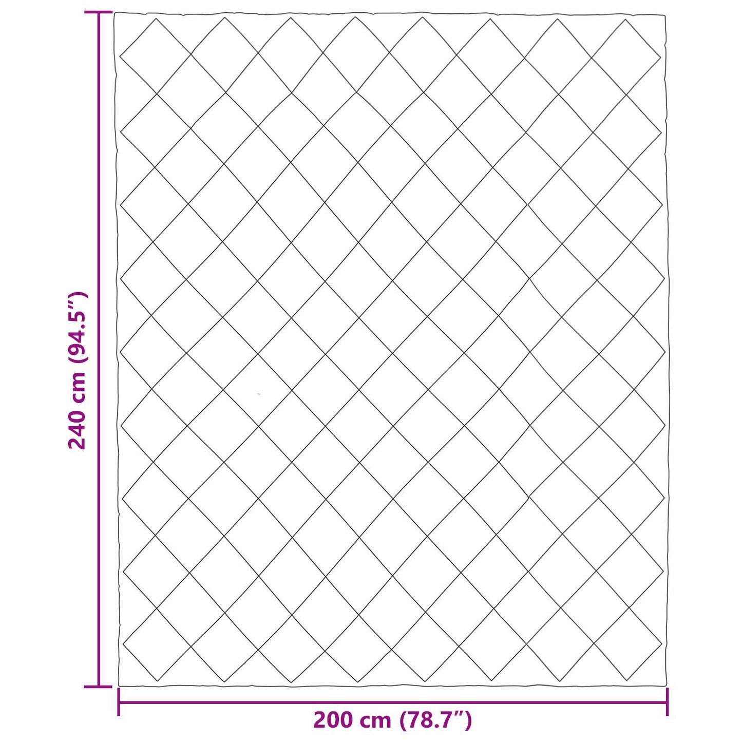 vidaXL Καλοκαιρινό Παπλωματοθήκη Πράσινο 240 x 200 cm Μικροΐνες