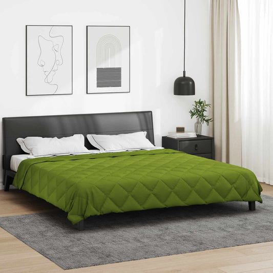 vidaXL Καλοκαιρινό Παπλωματοθήκη Πράσινο 220 x 200 εκ Μικροΐνες
