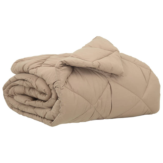 vidaXL Καλοκαιρινό Παπλωματοθήκη Taupe 220 x 155 εκ Μικροΐνες