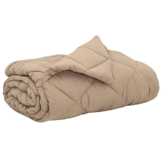 vidaXL Καλοκαιρινό Παπλωματοθήκη Taupe 220 x 200 εκ Μικροΐνες