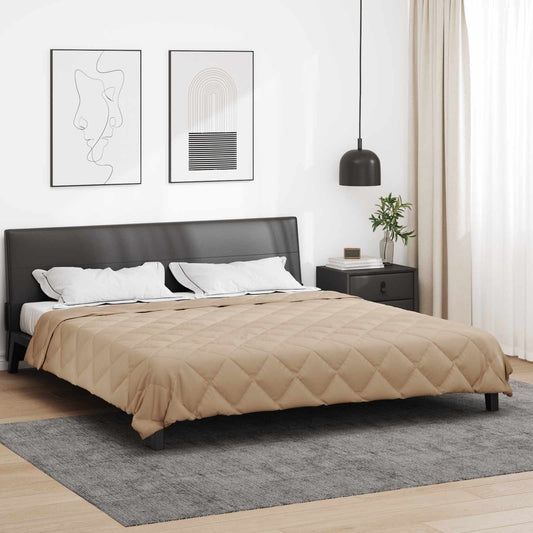 vidaXL Καλοκαιρινό Παπλωματοθήκη Taupe 220 x 240 cm Μικροΐνες
