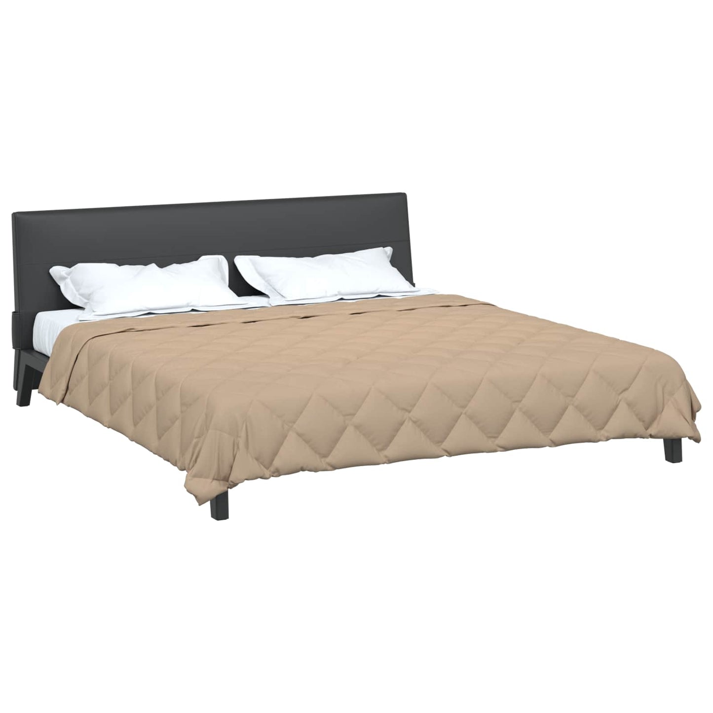 vidaXL Κουβέρτα ολόκληρου του χρόνου Taupe 200 x 240 cm Μικροΐνες