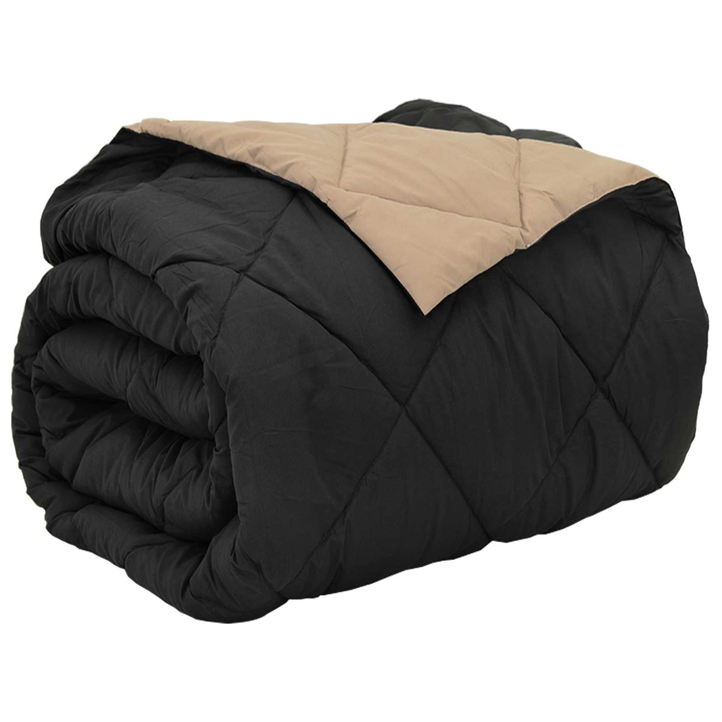 vidaXL Κουβέρτα ολόκληρου του χρόνου Μαύρο και Ταμπά 220 x 240 cm