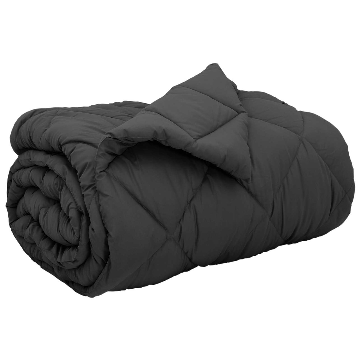vidaXL Χειμερινό Παπλωματοθήκη Ανθρακί 200 x 140 cm Μικροΐνες