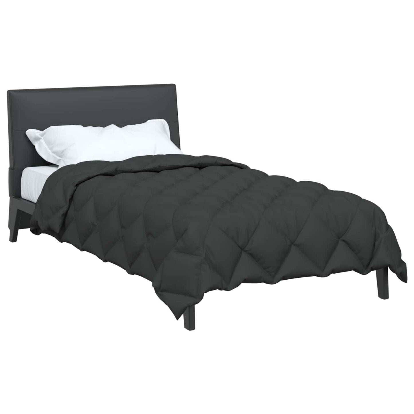 vidaXL Χειμερινό Παπλωματοθήκη Ανθρακί 200 x 140 cm Μικροΐνες