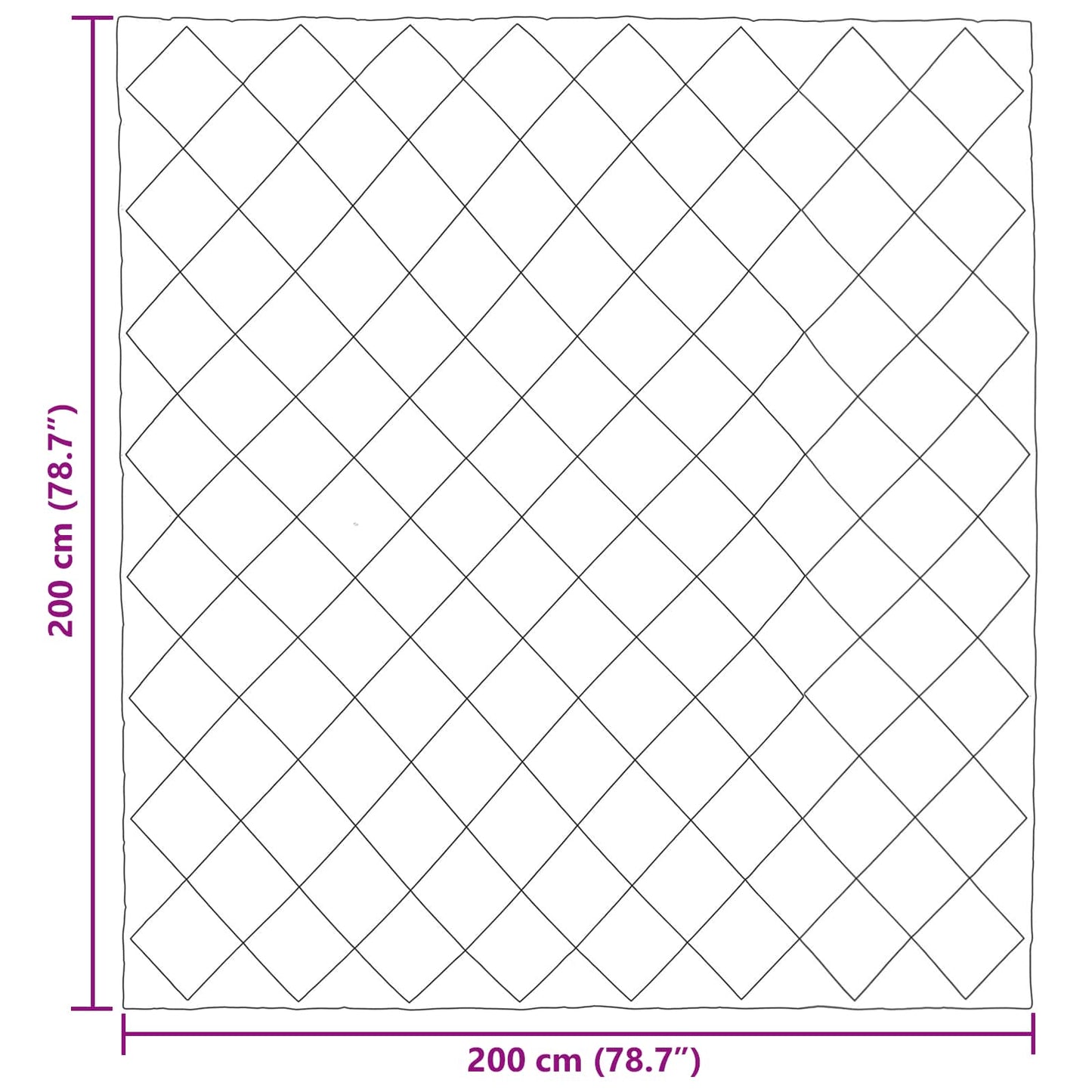 vidaXL Χειμερινό Παπλωματοθήκη Ανθρακί 200 x 200 cm Μικροΐνες