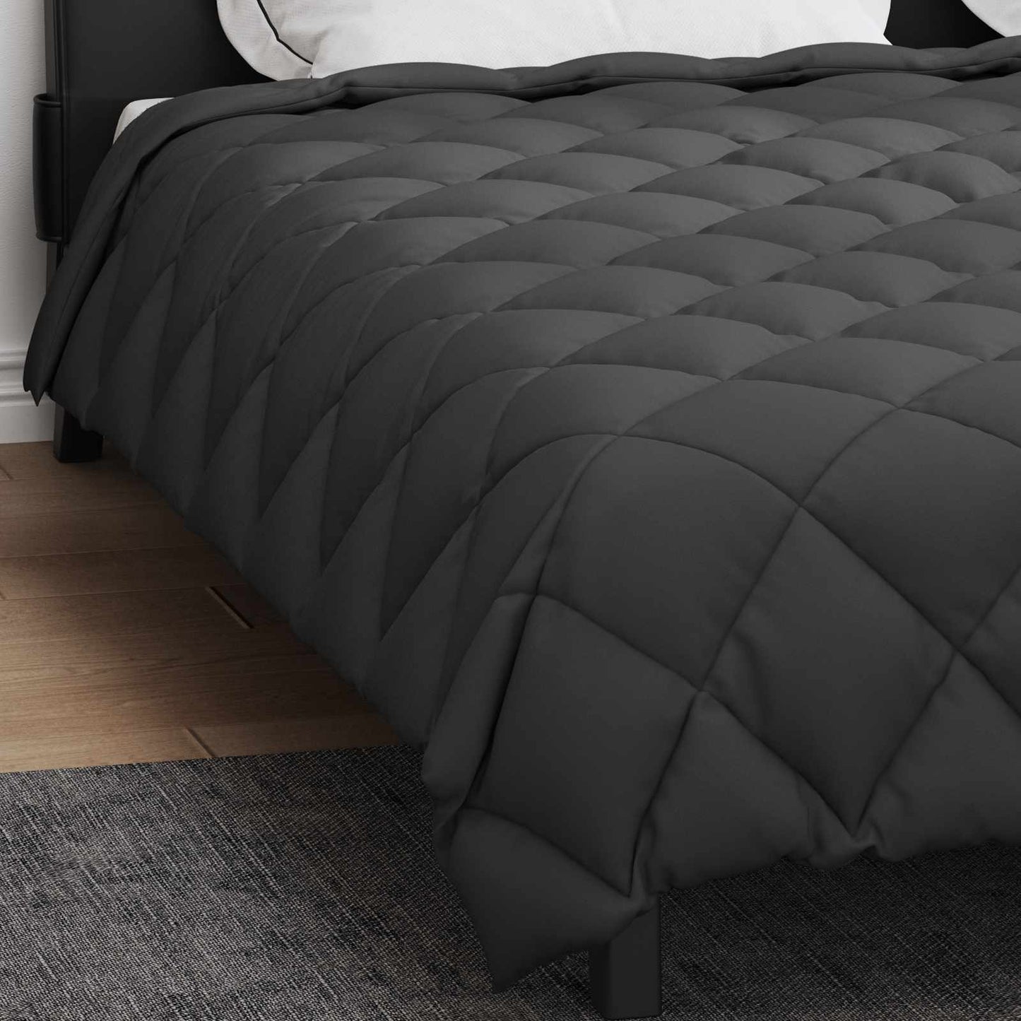 vidaXL Χειμερινό Παπλωματοθήκη Ανθρακί 200 x 240 cm Μικροΐνες