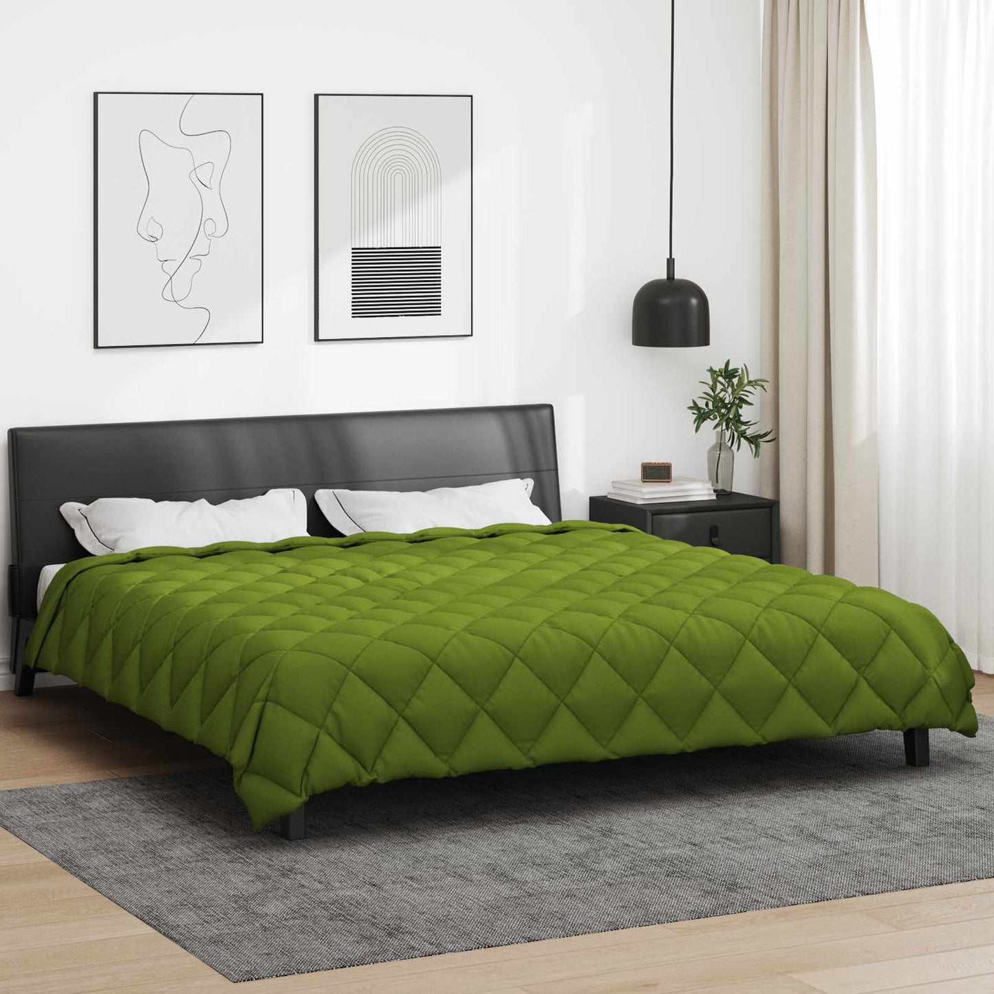 vidaXL Χειμερινό Παπλωματοθήκη Πράσινο 200 x 240 cm Μικροΐνες