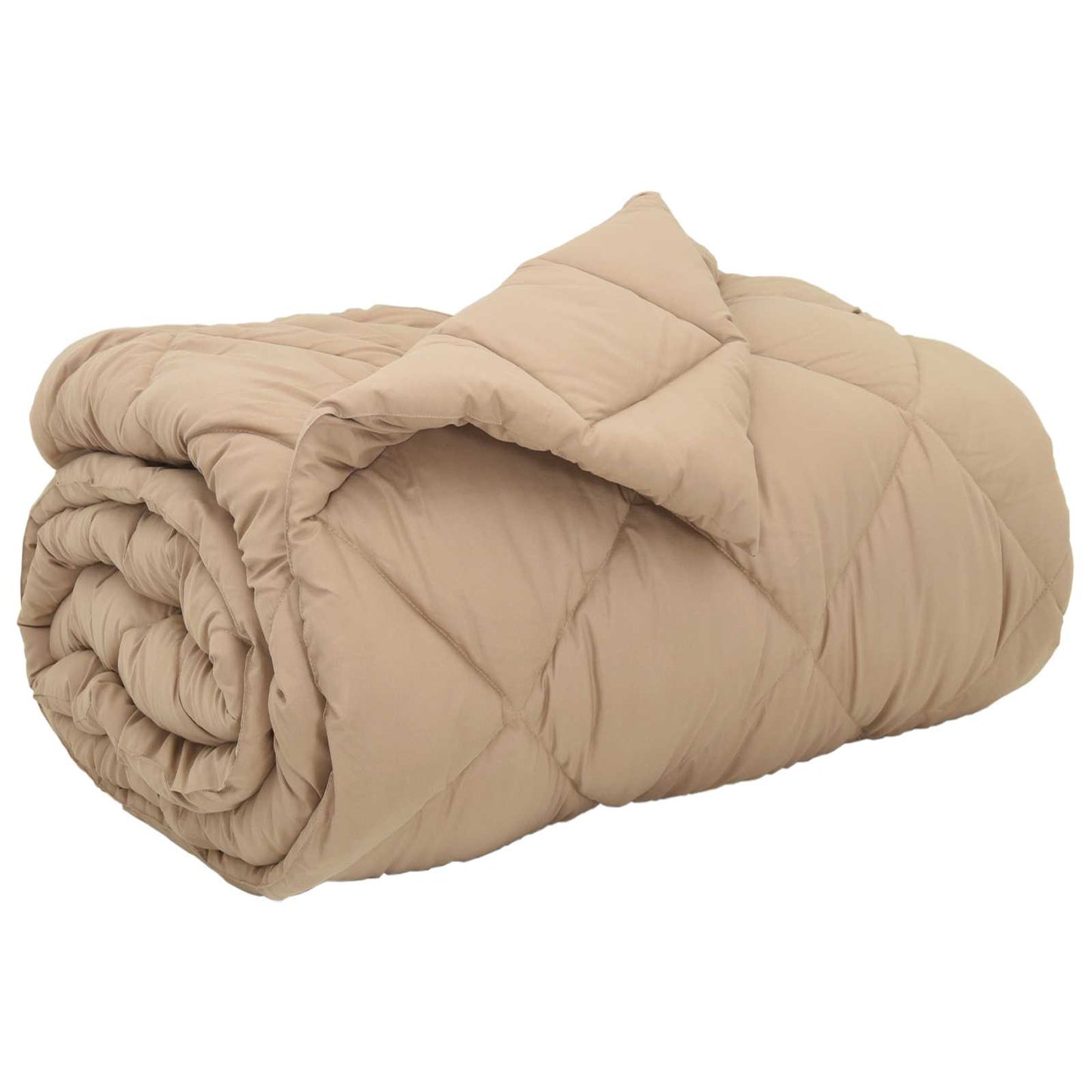 vidaXL Χειμερινό Παπλωματοθήκη Taupe 200 x 135 εκ. Μικροΐνες