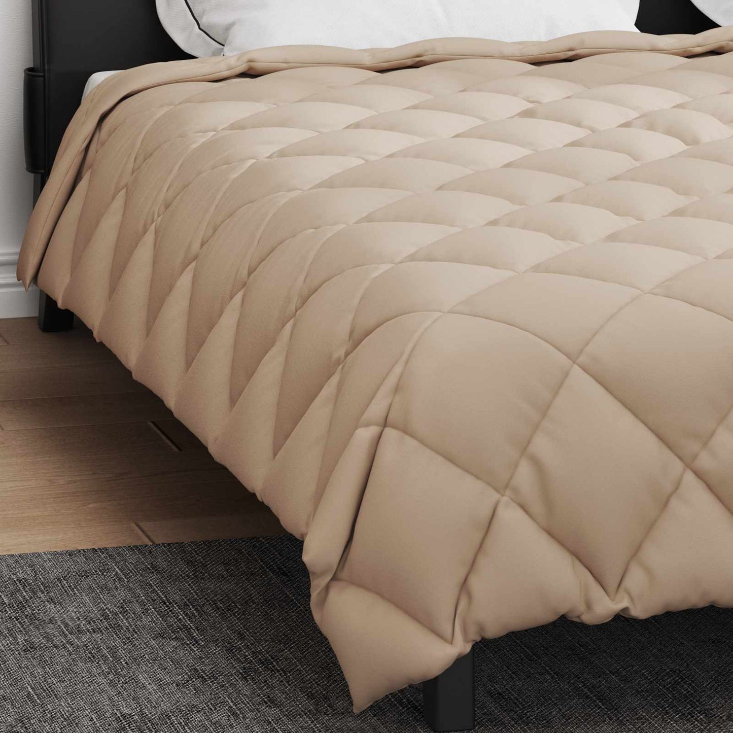vidaXL Χειμερινό Παπλωματοθήκη Taupe 200 x 200 cm Μικροΐνες