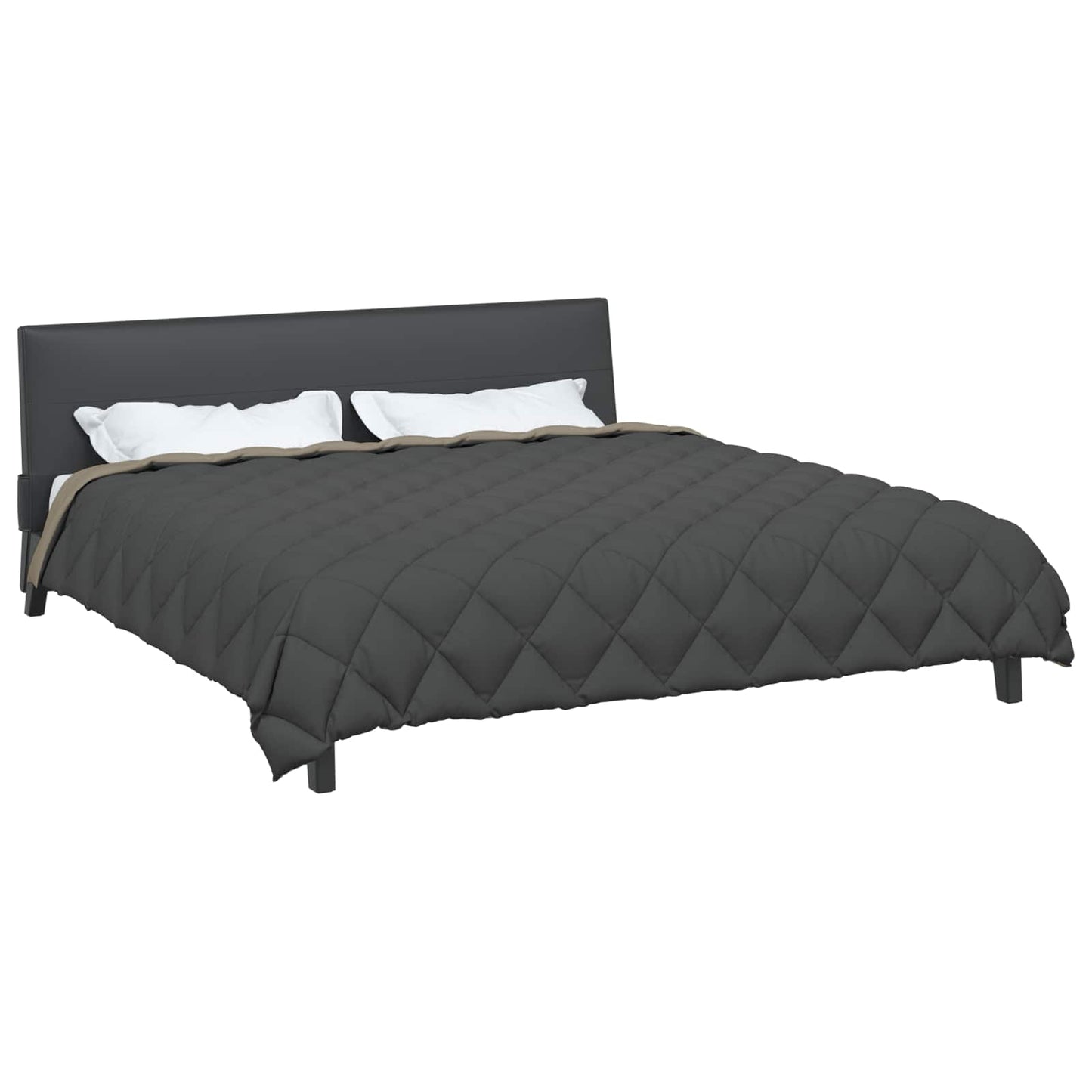 vidaXL Χειμερινό Παπλωματοθήκη Ανοιχτό γκρι και Ανθρακί 200 x 200 cm