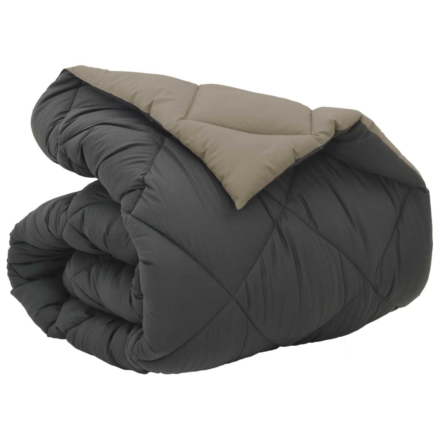 vidaXL Χειμερινό Παπλωματοθήκη Ανοιχτό γκρι και Ανθρακί 220 x 140 cm