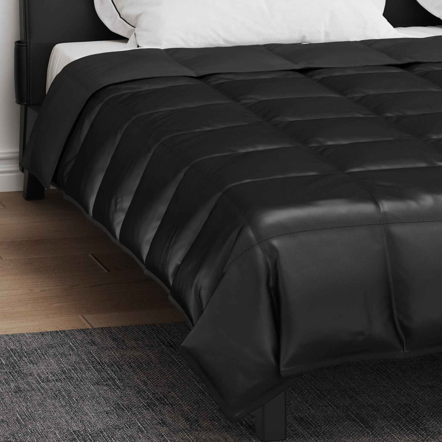 vidaXL Καλοκαιρινό Παπλωματοθήκη Μαύρο 200 x 200 cm