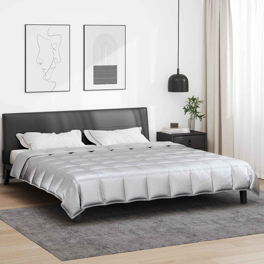 vidaXL Καλοκαιρινό Παπλωματοθήκη Ασημί 220 x 240 cm