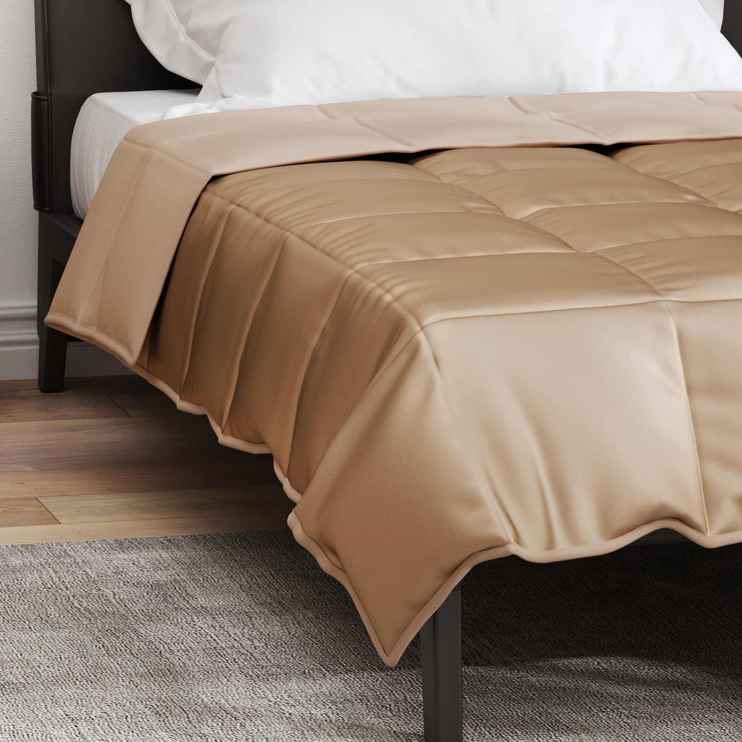 vidaXL Κουβέρτα ολόκληρου του χρόνου Χρυσό 135 x 200 cm