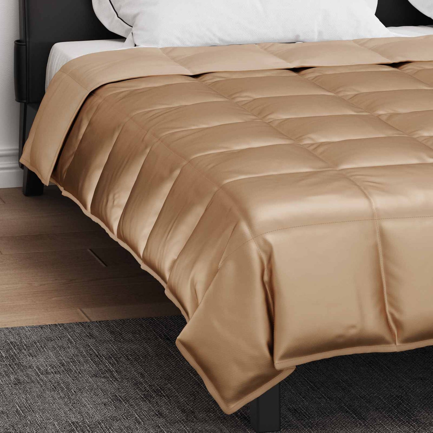 vidaXL Κουβέρτα ολόκληρου του χρόνου Χρυσό 200 x 220 cm